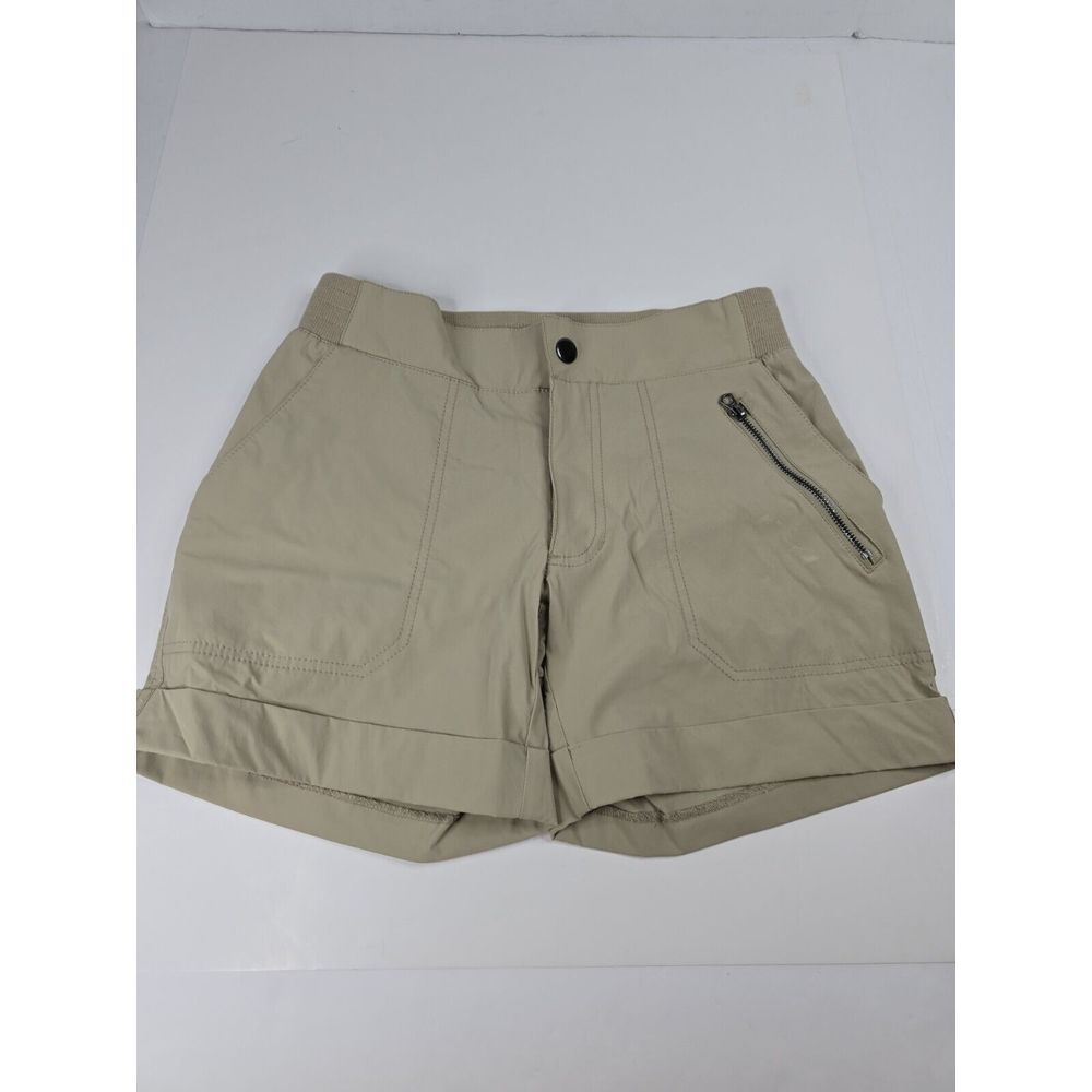 Swiss Alps Women's Performance Khaki Flat Front Shorts, Size XS Outdoor Hiking